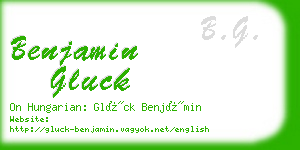 benjamin gluck business card